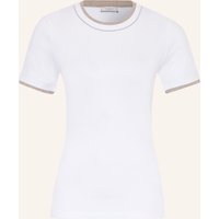 PESERICO Peserico T-Shirt Mit Schmucksteinen weiss