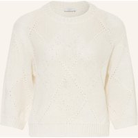 PESERICO Peserico Pullover Mit 3/4-Arm Und Pailletten weiss