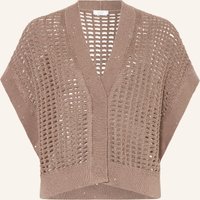 PESERICO Peserico Strickjacke Mit Pailletten beige