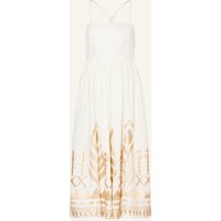 Greek Archaic Kori Greek Archaic Kori Strandkleid Feather Aus Leinen Mit Glitzergarn weiss