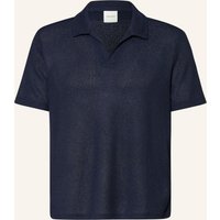 Calvin Klein Strick-Poloshirt blau