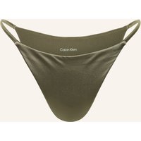 Calvin Klein Brazilian-Bikini-Hose Ck Shine gruen