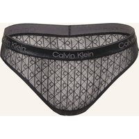 Calvin Klein Slip Icon Lace Metallic schwarz