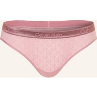 Calvin Klein Slip Icon Lace Metallic rosa