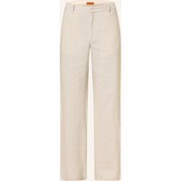 BARENA VENEZIA Barena Venezia Anzughose Delfo Regular Fit Mit Leinen weiss