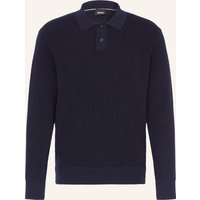 Boss Strick-Poloshirt Ulio blau