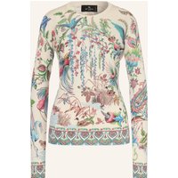 ETRO Pullover Mit Seide Und Cashmere weiss