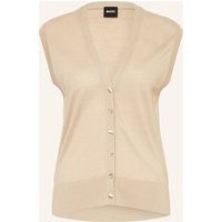 Boss Strickweste Fumi beige