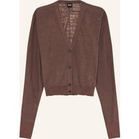 Boss Strickjacke Farcisox Aus Leinen braun