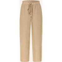ANTONELLI firenze Antonelli Firenze Marlenehose Svezia Aus Leinen gruen