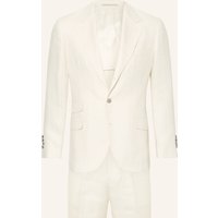 BRUNELLO CUCINELLI Anzug Extra Slim Fit Mit Seide Und Leinen weiss