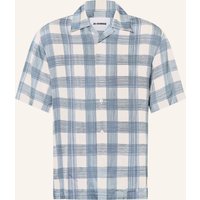 Jil Sander Jil Sander Resorthemd Comfort Fit Aus Satin blau