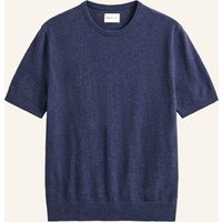 Gant Strickshirt Mit Leinen blau