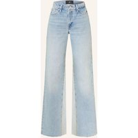 7 For All Mankind Wide Leg Jeans Panelled Lotta blau