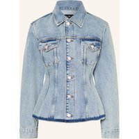 7 For All Mankind 7 For All Mankind Jeansjacke Cinched Trucker blau