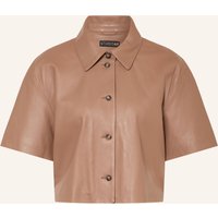 STUDIO AR Studio Ar Kastenjacke Eveline Aus Leder braun