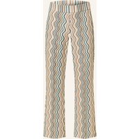 CAMBIO Hose Faith Mit Glitzergarn blau