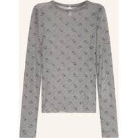 10DAYS 10days Longsleeve Aus Mesh grau