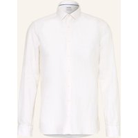 Olymp Hemd Level Five Body Fit Mit Leinen beige