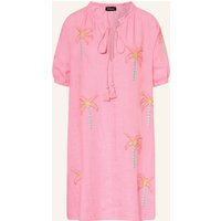 grace Grace Leinenkleid Mit Pailletten pink