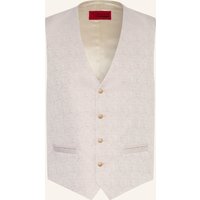 WILVORST Wilvorst Anzugweste Slim Fit beige