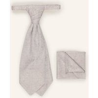 WILVORST Wilvorst Set: Krawatte Und Einstecktuch beige