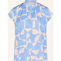 BETTY&CO Betty&Co Blusenshirt Aus Satin blau