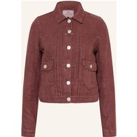 Herrlicher Herrlicher Jacke Dotty Aus Leinen rot