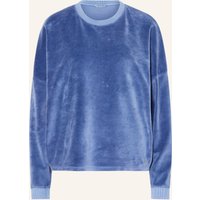 Herrlicher Sweatshirt Smila Aus Samt blau
