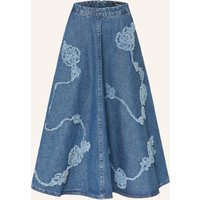 ROTATE Rotate Jeansrock blau
