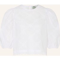 BERWIN & WOLFF Berwin & Wolff Dirndlbluse Mit 3/4-Arm Und Mit Spitze weiss
