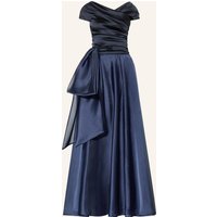 TALBOT RUNHOF Talbot Runhof Abendkleid Im Materialmix blau