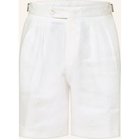 Boss Leinenshorts Perin Tapered Fit weiss