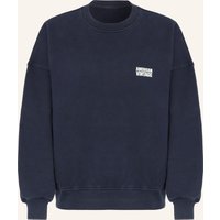 American vintage Sweatshirt Plizzy blau
