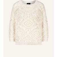 monari Pullover Mit Pailletten beige