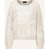 monari Pullover Mit Pailletten beige