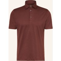 MAURIZIO BALDASSARI Maurizio Baldassari Jersey-Poloshirt Aus Merinowolle braun