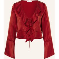NINETY-9 Ninety-9 Bluse Romantic Mit Volants rot