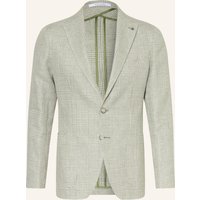 TAGLIATORE Tagliatore Sakko Slim Fit Mit Leinen gruen
