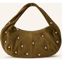 NÚNOO Núnoo Schultertasche Alma Small Mit Nieten gruen