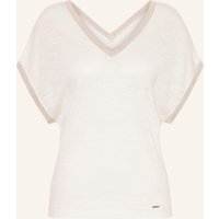 CINQUE Strickshirt Cimayo Mit Leinen weiss