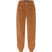 AllSaints Allsaints Cargohose Val Mit Leinen braun
