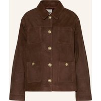 sandro Lederjacke schwarz