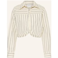 CLAUDIE PIERLOT Claudie Pierlot Cropped-Hemdbluse beige