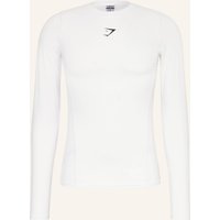 GYMSHARK Longsleeve Element weiss