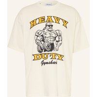 GYMSHARK Oversized-Shirt Gfx Heavy Duty weiss