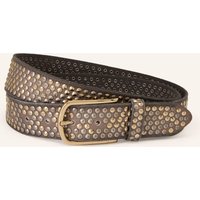 b.belt B.Belt Ledergürtel Zoe Mit Nieten beige