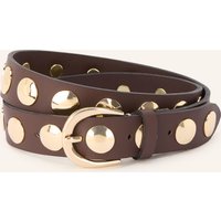 b.belt B.Belt Ledergürtel Luna Mit Nieten braun