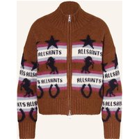 AllSaints Allsaints Strickjacke Epona Mit Alpaka braun
