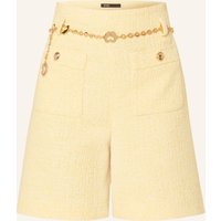 Maje Maje Bouclé-Shorts Mit Glitzergarn gelb